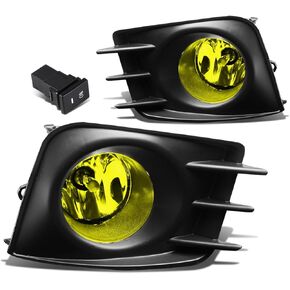 DNA MOTORING FL-STC10-AM Front Bumper Fog Light Driver & Passenger Side Enhance visibility [Compatible with For 11-13 Scion tC]