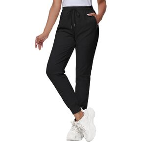 32"/34" Inseam Women's Tall Sweatpants Cotton Joggers with Zipper Pockets Lounge Sweat Running Yoga Gym Pants