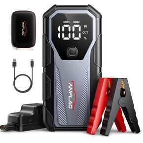 Car Jump Starter 5500A 12V Safe Jump Box(for All Gas/10.0L Diesel Engine), Portable Battery Jump Starter, Car Jump Starter Battery Pack Quick Charge with Smart Safe Jumper Cables
