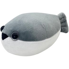 9.8'' Cute Sacabambaspis Fish Plush Toy Kawaii Sacabambaspis Stuffed Animal Soft Stuffed Gray Sea Fish Plushie Pillow Doll Toys Gifts for Kids