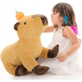 MaoGoLan Big Capybara Plush Toy, 24" Lifelike Large Capybara Stuffed Animal, Realistic Giant Stuffed Capybara Soft Body Hugging Pillow for Boy Girl, Best Gift for Birthday Christmas Valentine’s Day