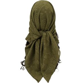 OYOANGLE Women's Floral Print Lightweight Headband Scarf Casual Bandana Hair Scarves Gifts