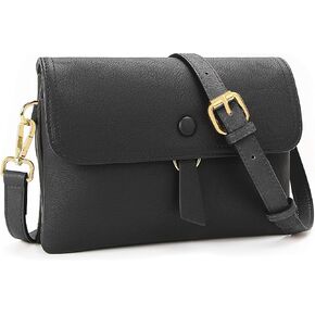LOUXIFENG Anti Theft Small Crossbody Purses for Women, RFID Blocking Vegan Leather Crossbody Bag