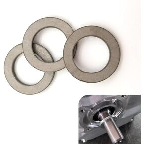 3 PCS Auto Gasket, 304 Stainless Steel Thickened Screw Flat Washer, Clutch Ultra-thin Round Meson, Suitable for Most Cars (Silver)