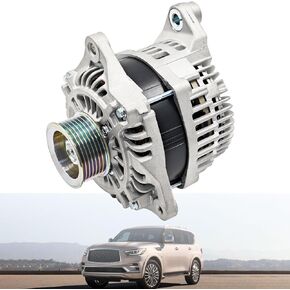 11544 Alternator 12V / 150A Alternator compatible with Infiniti QX56 5.6L 2011-2013 QX80 5.6L 2014-2021 Nissa.n Armada 2017-2021 NV2500 NV3500 2018-2021 Part # 11544N A2TX1491 A002TX1491 23100-1LA1A