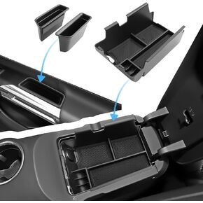 BIBIBO 3Pack for 2024 2025 Ford Mustang Center Console Organizer 2024 2025 Ford Mustang GT Door Side Storage Box Trash Console Armrest Organizer 2024 Mustang Insert Tray Ford Mustang Accessories 2024