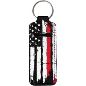 SEANATIVE Women Chapstick Holder Keychain Neoprene Lipstick Pouch Lip Gloss Tube Keyring Holder Sleeve