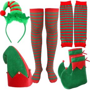 5 قطع من عصابة رأس قبعة قزم عيد الميلاد، زي قزم اللباد، إكسسوارات احتفالية لعيد الميلاد للبالغين، إكسسوارات حفلات عيد الميلاد in Kuwait