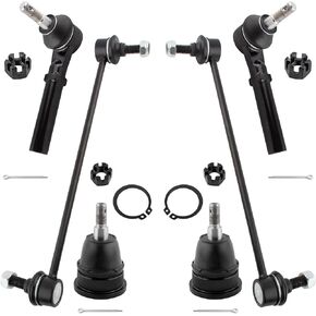 BOXI 6pcs Sway Bar Outer Tie Rod Lower Ball Joint Fit for Chrysler Town & Country 2008-2016 for Dodge Grand Caravan 2008-2018 for Ram C/V 2012-15 for Volkswagen Routan 2009-14 | K500082 K7258 ES800403