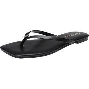 Flip Flops for Women Comfortable Square Toe Casual Beach Sandals Summer Outdoor Footwear