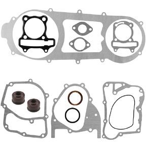 57.4mm/2.25" Complete Long Non-Bending Case Engine Gasket Set for Chinse Scooter Moped ATV Go Kart 4-Stroke GY6 125cc 150cc 152QMI 157QMJ Engine