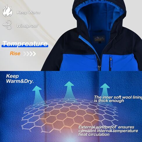 COZY Boys Snowsuit Hooded Water-repellent Ski Suit Windproof Winter Suit in Saudi Arabia
