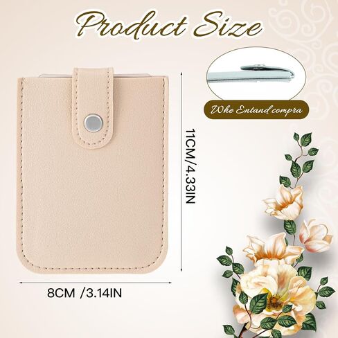 4pcs Leather Wallet Pull-Out Card Organizer with Snap Closure Slim Womens Wallet Leather Card Holder For Women,Hidden Small Card Wallet for Women Men in Saudi Arabia