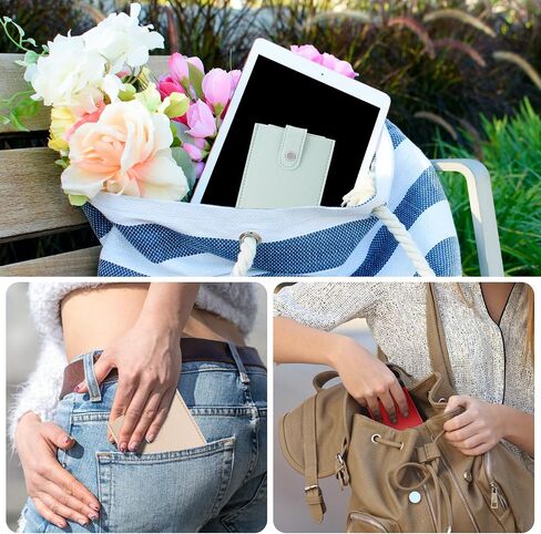 4pcs Leather Wallet Pull-Out Card Organizer with Snap Closure Slim Womens Wallet Leather Card Holder For Women,Hidden Small Card Wallet for Women Men in Saudi Arabia
