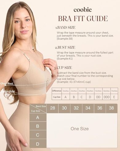 Coobie Women's Seamless Scoopneck Cami Bra with Back Closure Full Coverage T-Shirt Bra in Kuwait