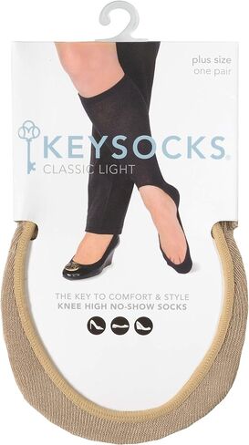 KEYSOCKS Knee High Socks for Women, Classic Light, No Show in Saudi Arabia