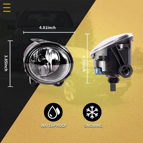 Fog Light Lamps 2003 2004 2005 2006 BMW X5 Series E53 OEM Replacement Set with H11 Bulbs 1Pair (Smoke Lens) in Kuwait