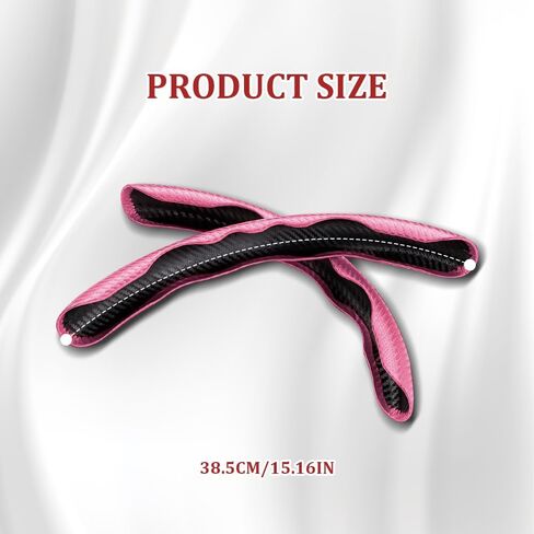 Car Steering Wheel Cover, Car Carbon Fiber Anti-Skid Steering Wheel Cover, Segmented Steering Wheel Protector, Car Interior Accessories Universal 99% Car Wheel Cover Protector (Gray) in Kuwait