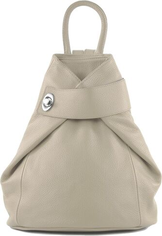 T179 - ital women backpack bag made of leather, Pigeon Blue, siehe Beschreibung in Saudi Arabia