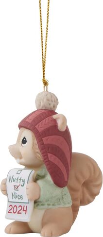 Precious Moments 241004 Our First Christmas Together Dated 2024 Couple Bisque Porcelain Ornament in Saudi Arabia