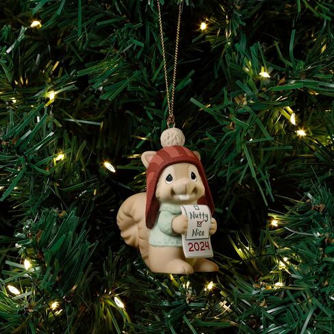 Precious Moments 241004 Our First Christmas Together Dated 2024 Couple Bisque Porcelain Ornament in Saudi Arabia