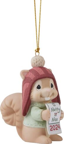 Precious Moments 241004 Our First Christmas Together Dated 2024 Couple Bisque Porcelain Ornament in Saudi Arabia