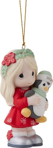 Precious Moments 241004 Our First Christmas Together Dated 2024 Couple Bisque Porcelain Ornament in Saudi Arabia