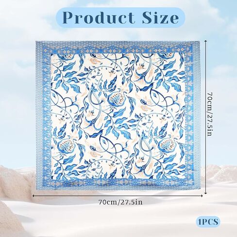 Women Head Hair Scarf, Square Satin Head Scarves Satin Silk Sleeping Scarf Neck Wrap Headscarf Decoration for Women in Saudi Arabia