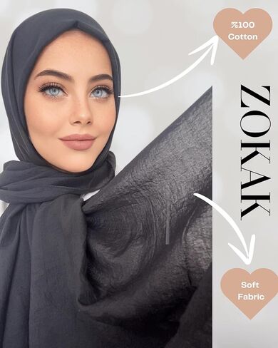 حجاب قطني ناعم لراحة يومية، حجاب قطني خفيف الوزن وجيد التهوية - مثالي للصيف، حجاب أنيق in Saudi Arabia