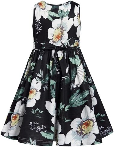 Bonny Billy Girls' Clothing Sets Flower Dress and Solid Cardigan 2 Pieces Outfits in Kuwait