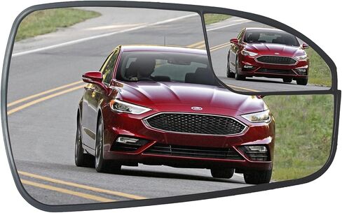 زجاج مرآة جانبية للركاب متوافق مع Ford Fusion 2013-2020، مع استبدال زجاج مرآة محدب ساخن لـ DS7Z17K707B in Kuwait