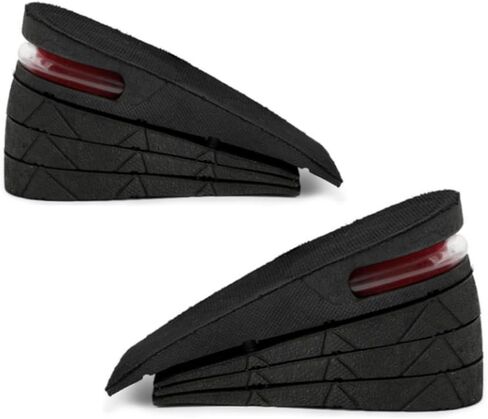 Height Increase Insoles 4 Layers, 1.2 to 3 Inches, Universal Non-Slip Air Up Shoe Lifts Half Shoe Inserts, Variable Height Increasing Taller Shoes with Air Cushion for Women and Men, 1 Pair in Kuwait