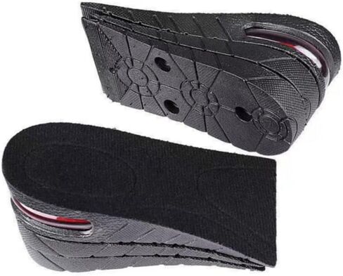 Height Increase Insoles 4 Layers, 1.2 to 3 Inches, Universal Non-Slip Air Up Shoe Lifts Half Shoe Inserts, Variable Height Increasing Taller Shoes with Air Cushion for Women and Men, 1 Pair in Kuwait