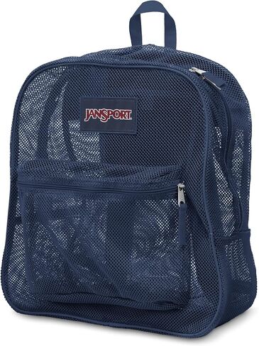 JanSport Mesh Pack - See Through Backpack, Navy in Saudi Arabia
