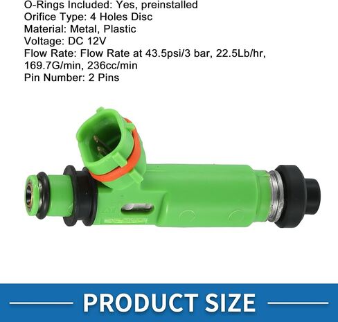 Fuel Injector No.MD332733 Fuel Injection Nozzle for Mitsubishi Montero Sport 1997-2001 LS XLS 3.0L for Mitsubishi Montero 1997 3.5L Green 6 Pcs in Saudi Arabia
