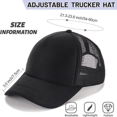 Ultrafun Unisex Sublimation Blank Mesh Baseball Cap Polyester Mesh Trucker Hat in Kuwait
