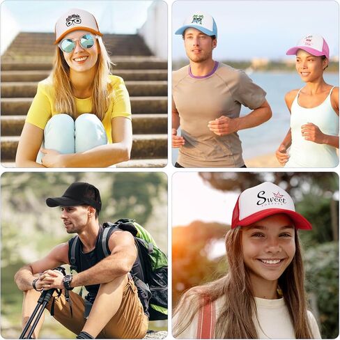 Ultrafun Unisex Sublimation Blank Mesh Baseball Cap Polyester Mesh Trucker Hat in Kuwait