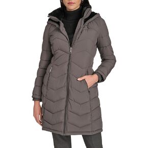 Calvin Klein Women's Outerwear coat, Titanium, Medium