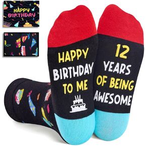 Zmart 7th Birthday Gifts for 7 Year Old Boy Girl, Boys Girls Age 7 Gift Ideas, Presents Socks for 7 Year Old