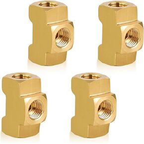 تجهيزات خط الفرامل MuHize - ترقية 1/8 "NPT إلى 3/8-24" محول ذكر موصل خط الفرامل مجموعة تركيبات مضيئة مقلوب لأنبوب خط الفرامل 3/16" (حزمة من 8)