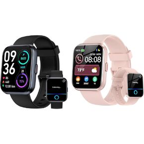Smart Watches for Men Women, Fitness Watch with Heart Rate/SpO2/Sleep Monitor, Pedometer, IP68 Waterproof for iPhone Android
