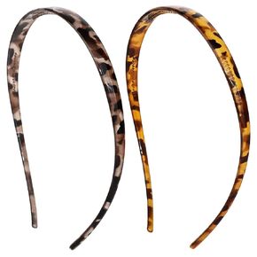 2 Pack Eyewear Headbands Leopard Print Hairband Comfortable Glasses Headbands for Women Fashion Skinny Headbands