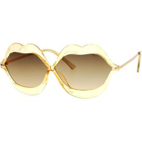 PASTL Cute Lip Shape Sunglasses Lips Kiss Womens Fashion Shades UV 400