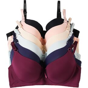 Viola's Secret 6 Pack of Color Print T-Shirt Bras B Cup C Cup and D Cup in Kuwait