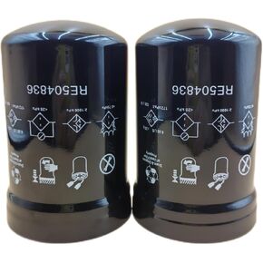 2/Pack Engine Oil Filter RE504836 Replacement for John Deere Tractor 5415E 5425E 5625E 5076E,Thread size M92 x 2.5