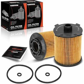 A-Premium 2-PC 10K Miles Protection Oil Filter Compatible with Volvo XC60 2015-2023, XC90 2016-2023, S60/V60 2015-2023, XC40 2019-2023, XC70/S80 2015-2016, S90 2017-2023, S60/V60/V90 Cross Country