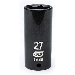 GEARWRENCH 1/2" Drive Deep Impact Metric Socket 27mm, 6 Point - 84585N