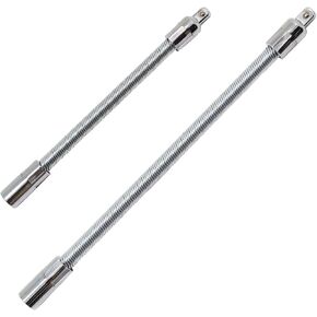1/4 Flexible Extension Bar Set, Flexible Socket Extension Drive Socket Driver Handle 2pcs (6 inch,8 inch)