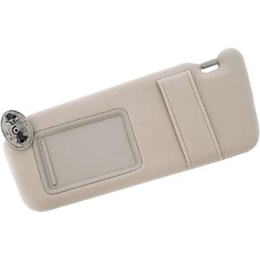 for Toyota Sun Visor Driver Side Passenger Side Compatible with 2007 2008 2009 2010 2011 Camry Visor Beige Replaces 74320-06780-E0 Left & Right Tan Without Sunroof 2PCS