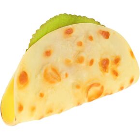 HOMSFOU Food Realistic Pancake Taco Artificial Fake Burrito Dessert Model Simulation Mexican Breakfast Food for Kitchen Decoration Display Props Realistic Pancake